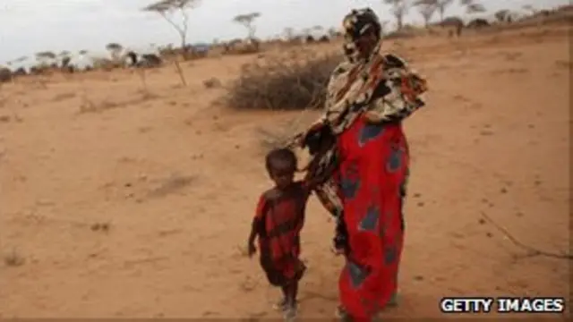 هزاران سومالیایی از بیم خشکسالی و درگیری داخلی، از کشورشان گریخته‌اند