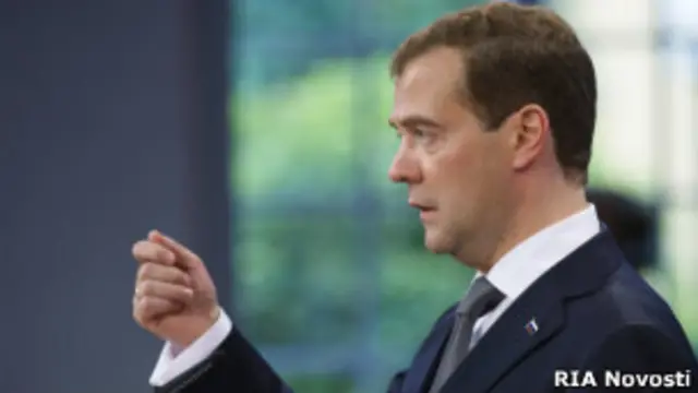 Дмитрий Медведев на пресс-конференции в Германии 19 июля 2011 года