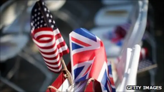 Флаги США и Великобритании