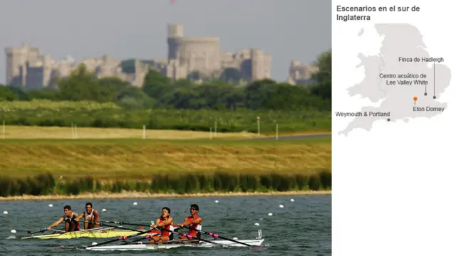 Lago de Dorney en Eton Dorney