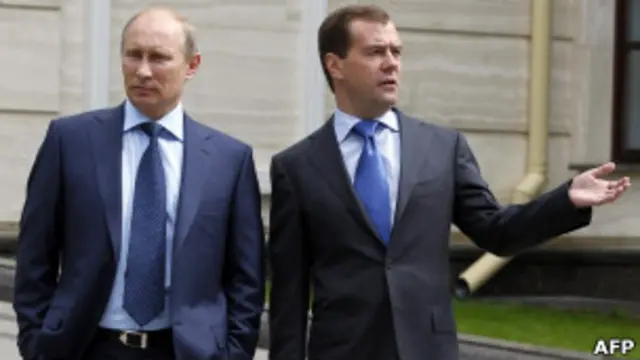 Дмитрий Медведев и Владимир Путин