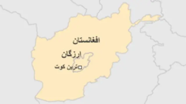 نقشه ولایت ارزگان