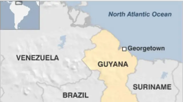 Guyana terletak di kawasan utara Amerika Selatan.