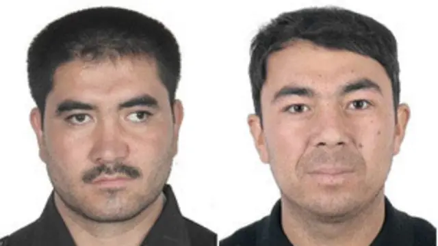 Dua orang inilah yang menjadi tersangka aksi pembunuhan enam orang warga kota Kashgar.