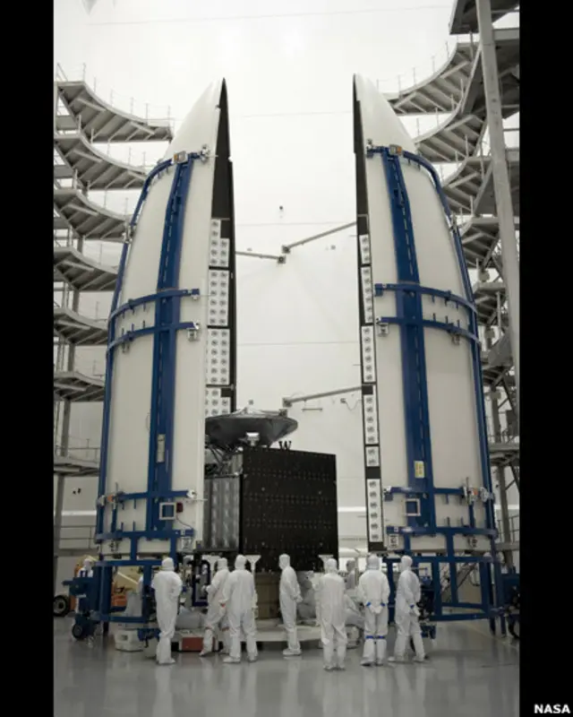 Carenado que protege la nave Juno