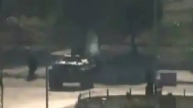 Tank-tank di Hama, Suriah