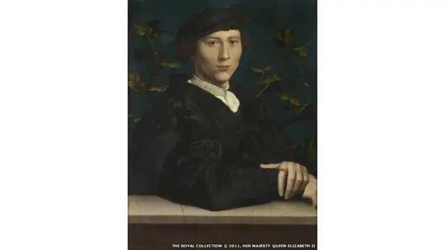 Derich Born, karya Hans Holbein the Younger dari tahun 1533 bagian dari pameran di The Queen's Gallery.
