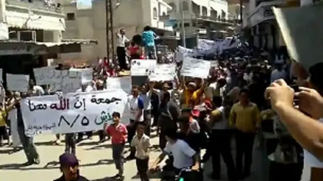 Unjuk rasa di Suriah