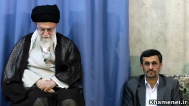 احمدی نژاد و خامنه ای