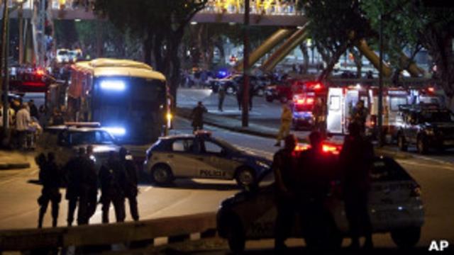 Sequestro de ônibus no Rio. Foto: AP