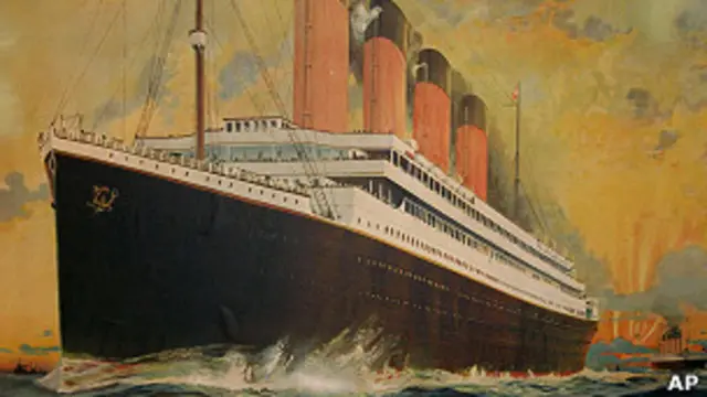 litografía del Titanic