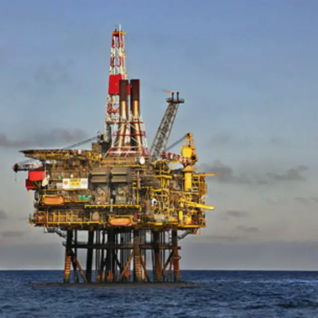 北海甘尼特油田A鑽井(讀者Terry Cavner提供)