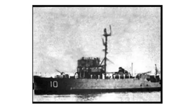 Hộ tống hạm Nhật Tảo đã bị đánh chìm trong trận chiến