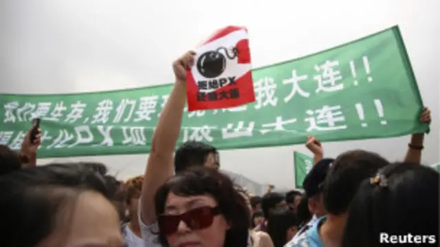 Unjuk rasa di Dalian