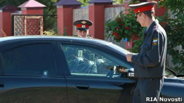 На месте убийства мэра Сергиева Посада Евгения Душко