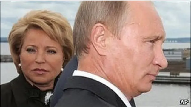 Vladimir Putin dan Valentina Matviyenko 
