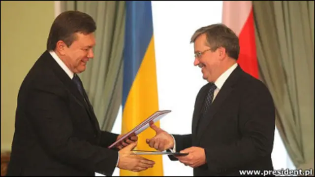 Віктор Янукович і Броніслав Коморовський