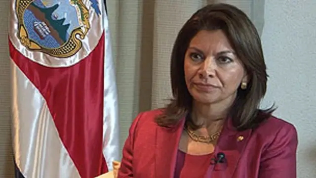 Laura Chinchilla, presidenta de Costa Rica