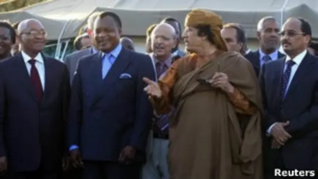 Ông Gaddafi thời còn cầm quyền đã có nhiều liên hệ làm ăn ở châu Phi