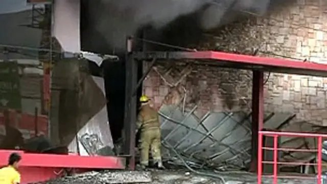 Kasino di Monterrey yang dibakar