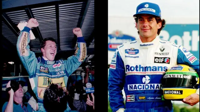 Michael Schumacher y Ayrton Senna