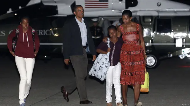 Presiden Barack Obama dan keluarga 