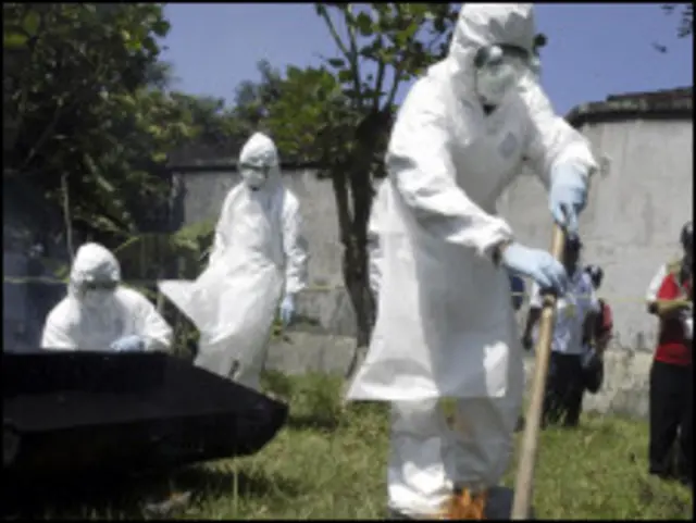 H5N1 ရောဂါပိုး ရှာဖွေ စစ်ဆေးနေသူတွေ