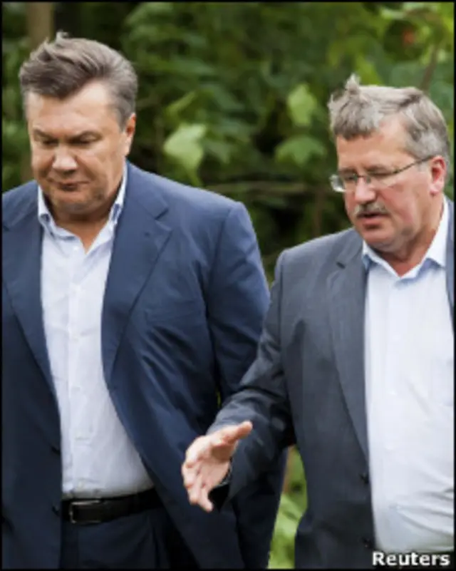 Віктор Янукович і Броніслав Коморовський