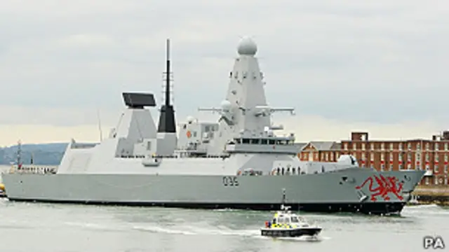 英国新型驱逐舰“龙”号正式服役- BBC News 中文