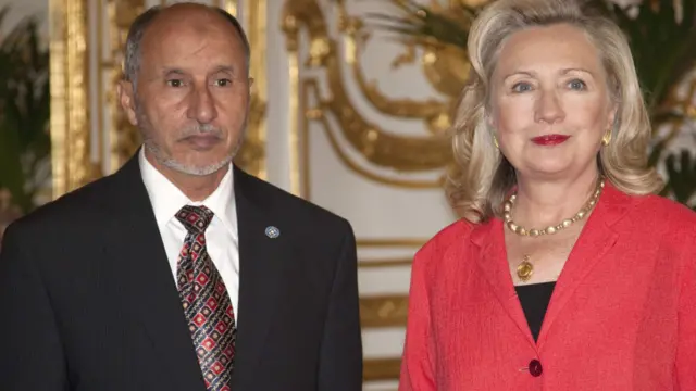 Abdel Jalil dan Nyonya Clinton