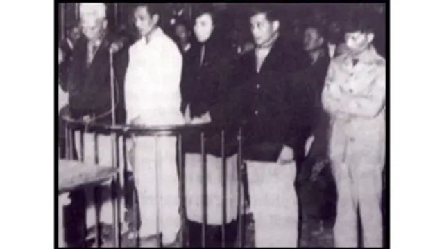 Tòa án Nhân dân Hà Nội xét xử vụ "Nhân văn - Giai phẩm" ngày 19-1-1960 (ảnh từ Talawas)