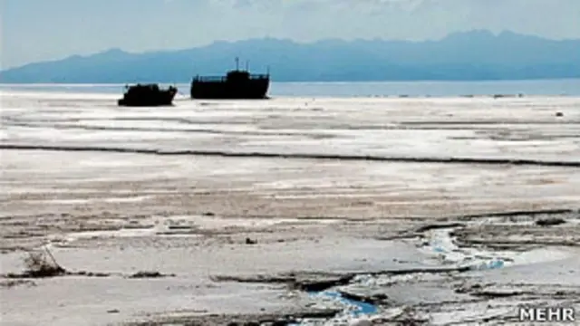 دریاچه خشک شده ارومیه