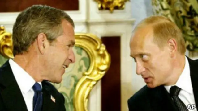 Джордж Буш и Владимир Путин