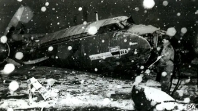 Restos del accidente en Munich