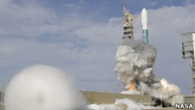 Старт ракеты "Дельта"