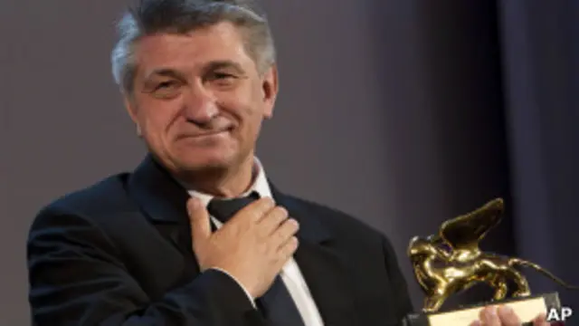 Александр Сокуров с Золотым Львом"