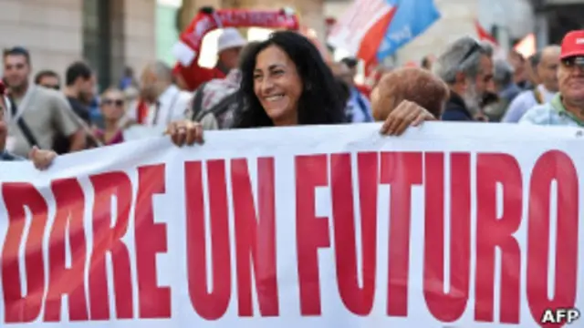 демонстрация в Италии