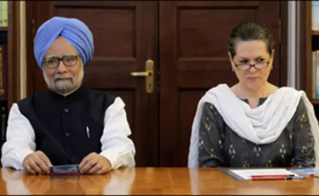 مانموهان سینگ و سونیا گاندی