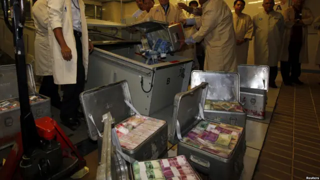 Pemusnahan uang palsu di Bank Indonesia