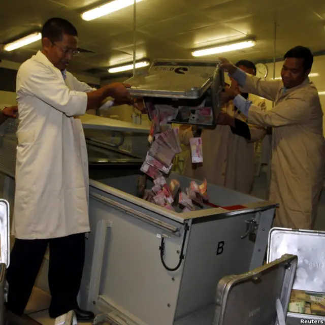 Pemusnahan uang palsu di Bank Indonesia