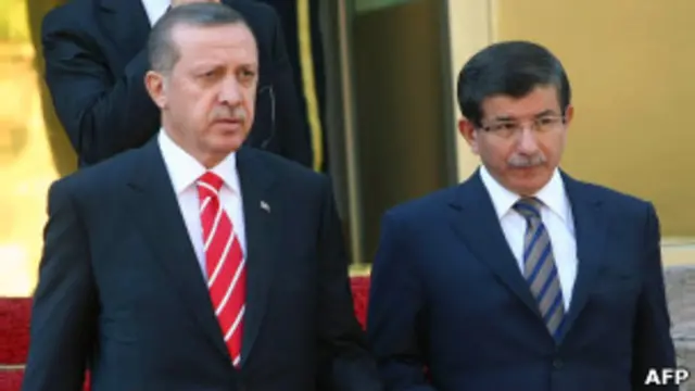 Davutoglu y Erdogan