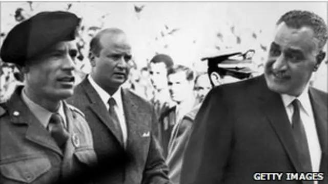 Муаммар Каддафи и Гамаль Абдель Насер