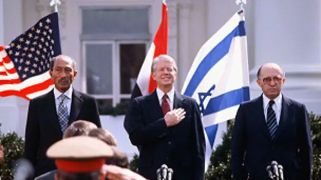 Анвар Садат, Джимии Картер и Менахем Бегин