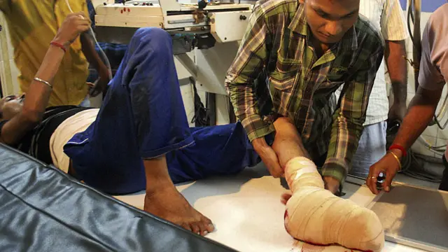 喜马拉雅山地区地震伤者