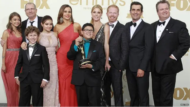 Группа актёров из фильма "Американская семейка" 