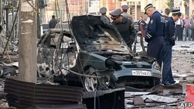 Подрыв автомобиля в Махачкале