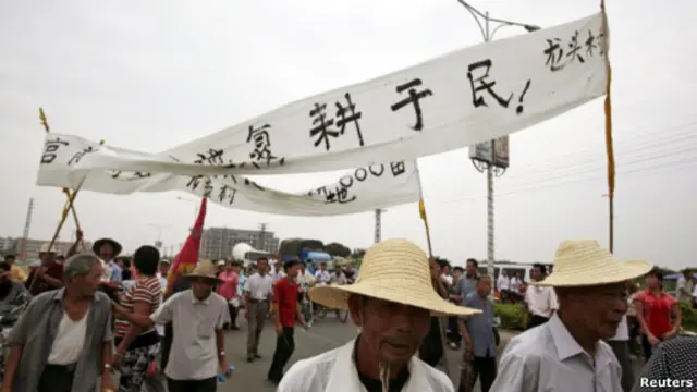 Unjuk rasa di Lufeng, Guangdong, Cina