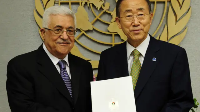 Mahmoud Abbas dan Ban Ki-moon