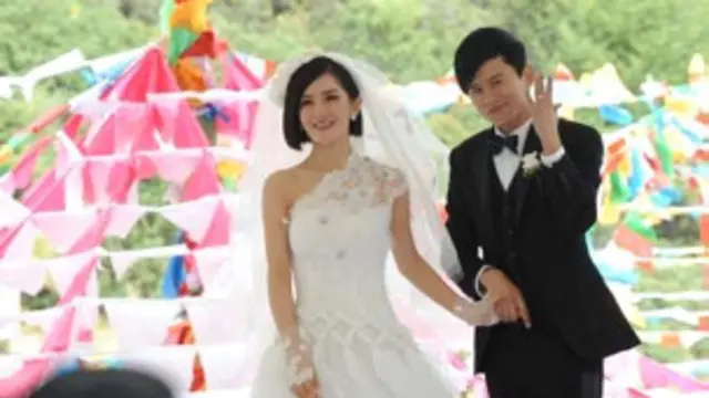 謝娜張傑在婚禮上