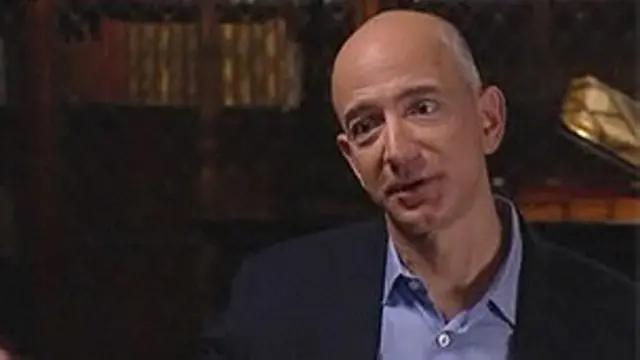 Jeff Bezos, CEO de Amazon, en entrevista con la BBC